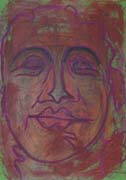 Face 11, original pastel on paper by Filip Finger