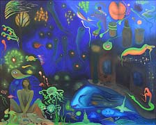 Underwater dream, original oil painting by Filip Finge