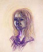 Grazyna, pastel drawing on paper by Filip Finger